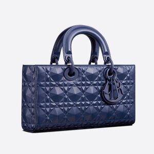 Blue Christian Dior D joy handbag